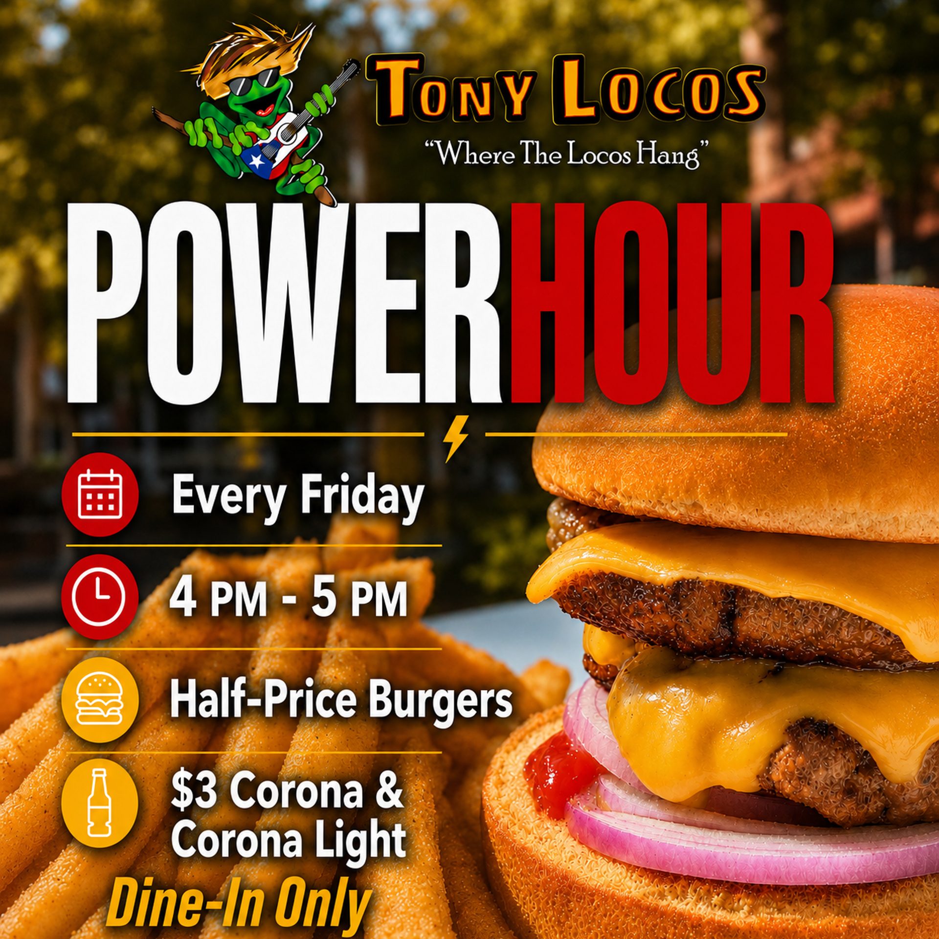 POWERHOUR EVERY FRIDAY 4PM-5PM