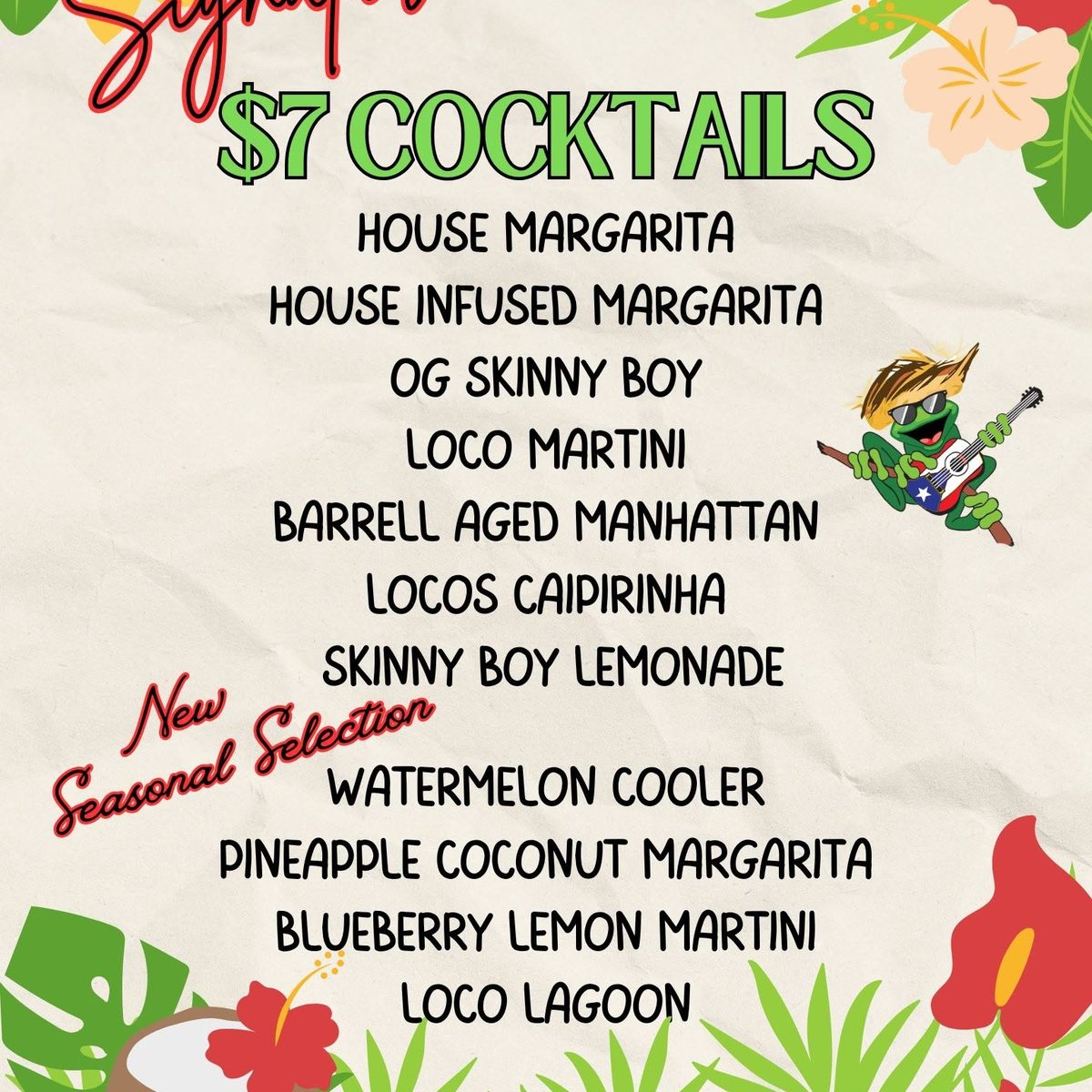 🍹 $7 Signature Cocktails – All Day Thursday! 🍹