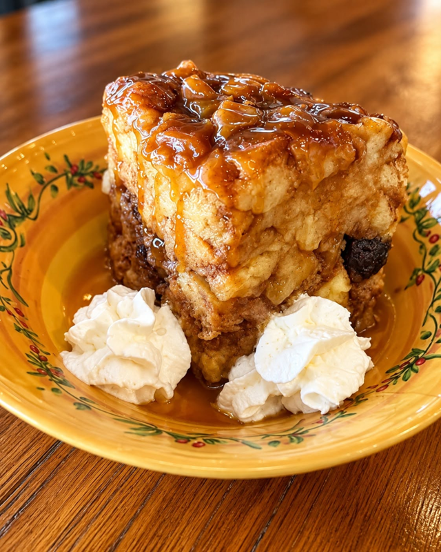 Caramel Apple BREAD PUDDING Larriland Farm.