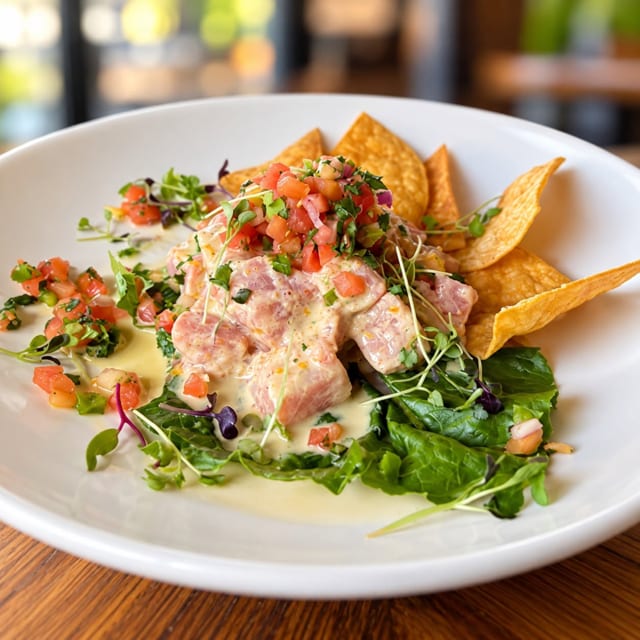 Classic Ceviche & Chips.