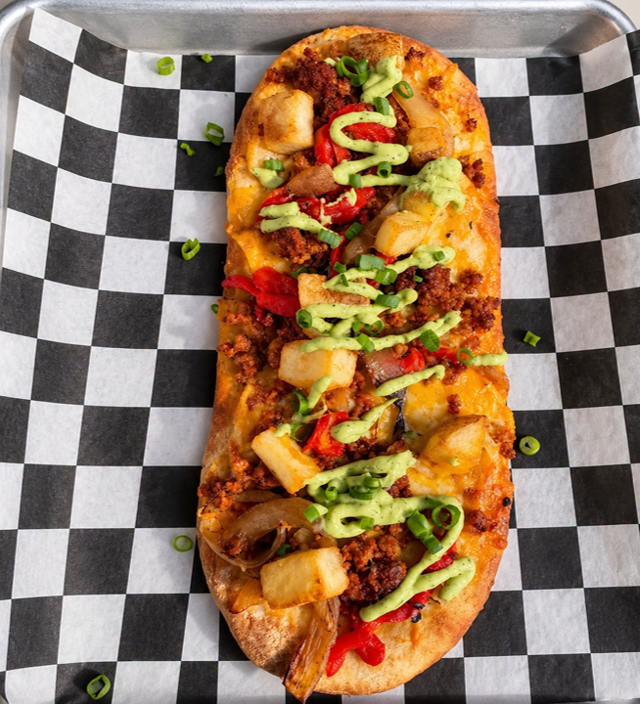 Papas & Chorizo Flatbread.