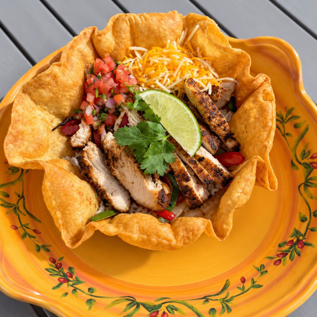 Fajita Chicken Taco Bowl.