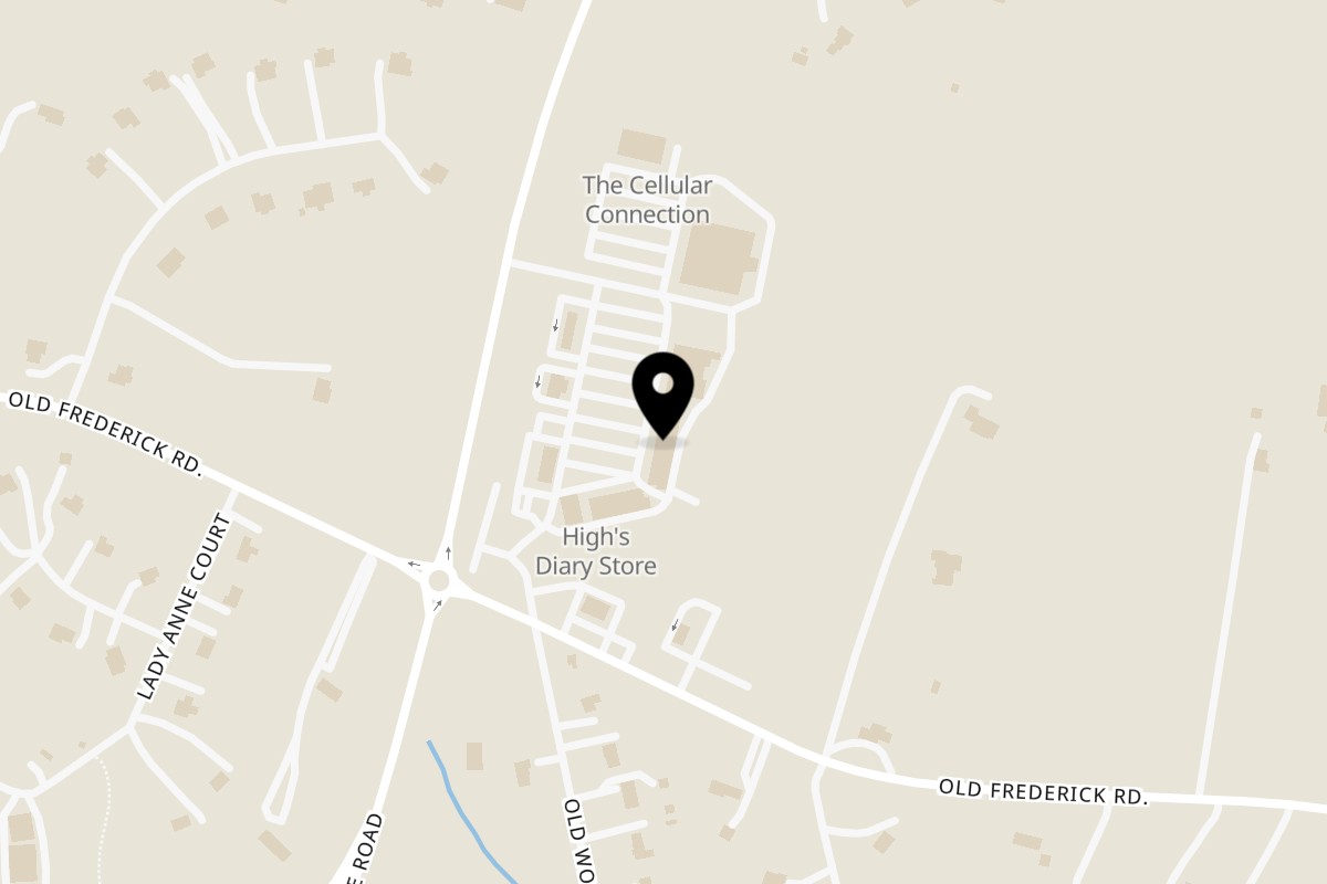 Map showing the location of Tony Locos Bar & Restaurant on 710 Lisbon Center Dr in Woodbine