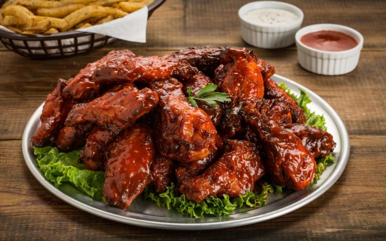 wings served during party catering in woodbine, md